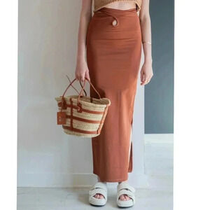 NEW Simon Miller YAMMIN MAXI SKIRT IN COCONUT SHELL